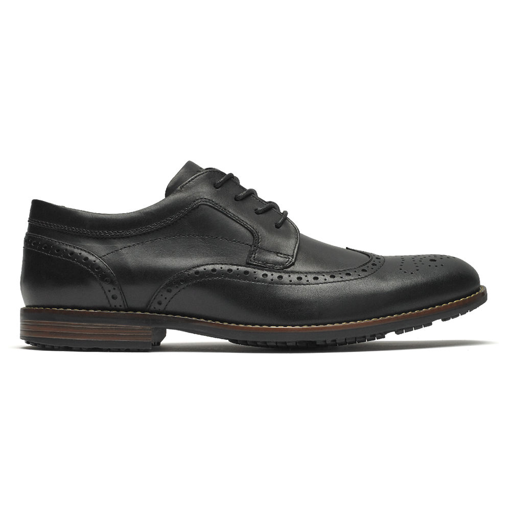 Rockport Snøre Sko Herre Svart - Dustyn Wingtip - JZBL15460